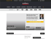 Tablet Screenshot of economyandmarkets.com